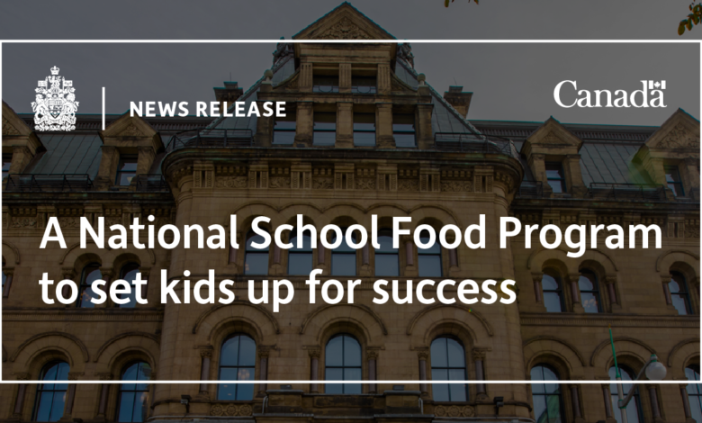 A National School Food Program to set kids up for success A National School Food Program to set kids up for success