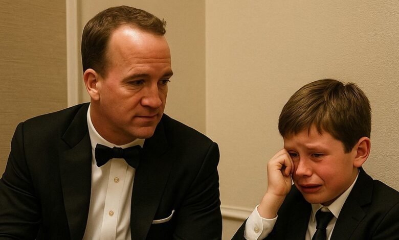Story about Peyton Manning leaving ritzy gala in tuxedo to comfort crying boy named Dylan is fiction