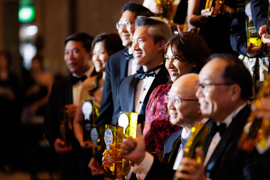 datuk seri peter lim, group chairman of moneymax; mr pang lim, chairman of koufu; ms fazilla nordin, assistant director of propnex realty; mr justin chen, chief executive officer of playfacto school; and mr justin ang, chief executive officer of ntuc first campus