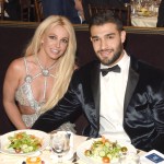 Honoree Britney Spears (L) and Sam Asghari attend the 29th Annual GLAAD Media Awards at The Beverly Hilton Hotel on April 12, 2018 in Beverly Hills, California. (Photo by J. Merritt/Getty Images for GLAAD)